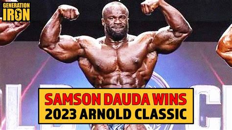 Samson Dauda wins the 2023 Arnold Classic.